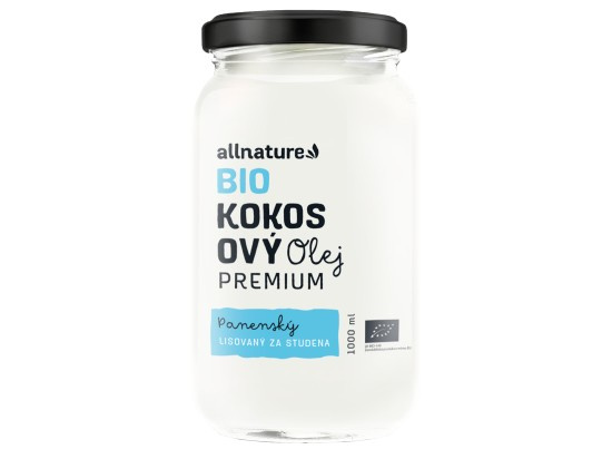 ALLNATURE Kokosový olej panenský BIO 1000 ml