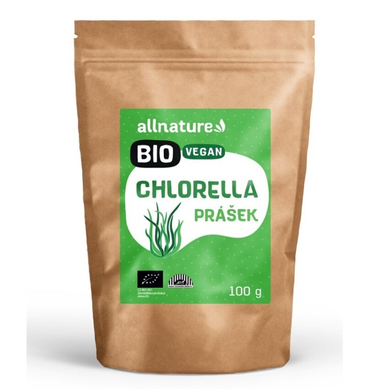 Allnature Chlorella prášek BIO, 100 g