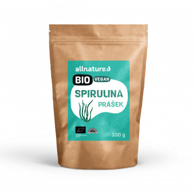 Allnature Spirulina prášek BIO, 100 g
