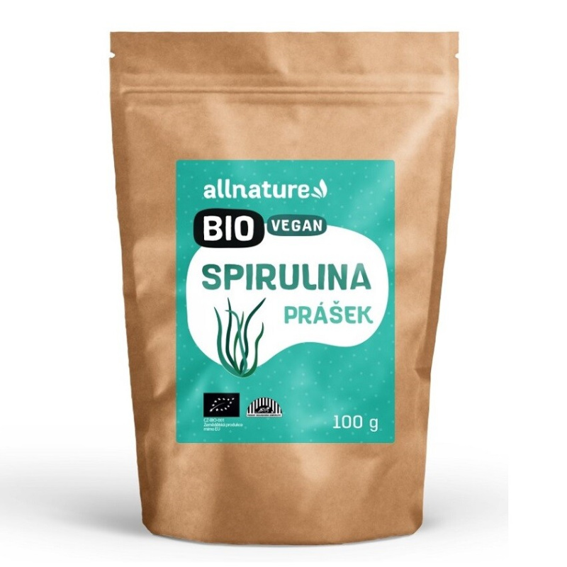Allnature Spirulina prášek BIO, 100 g