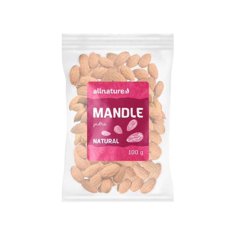 Allnature Mandle jádra, 100 g