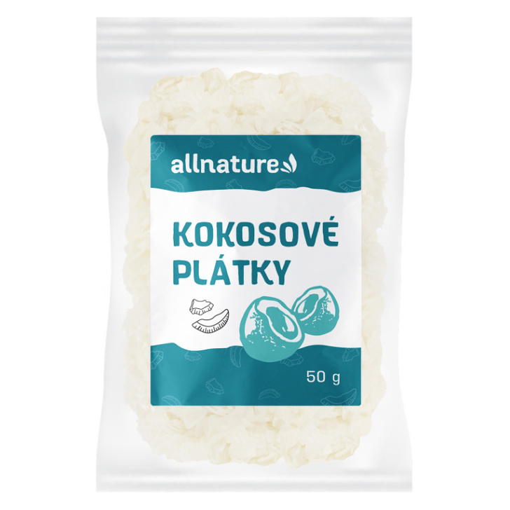 Allnature Kokosové chipsy, 50 g