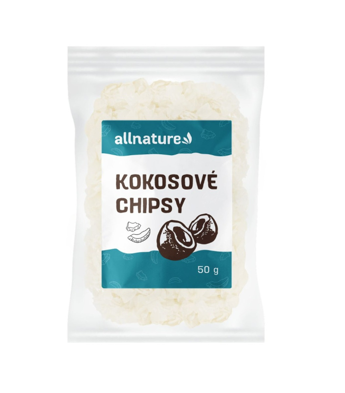 Allnature Kokosové chipsy, 50 g