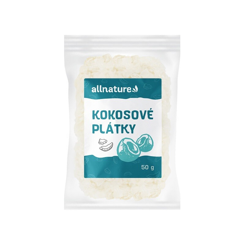 Allnature Kokosové chipsy, 50 g