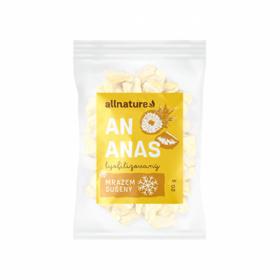 Allnature Ananas sušený mrazem kousky, 20 g