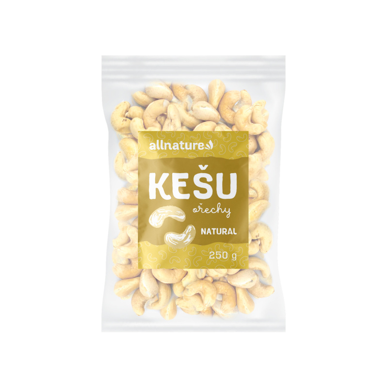 Allnature Kešu jádra, 250 g