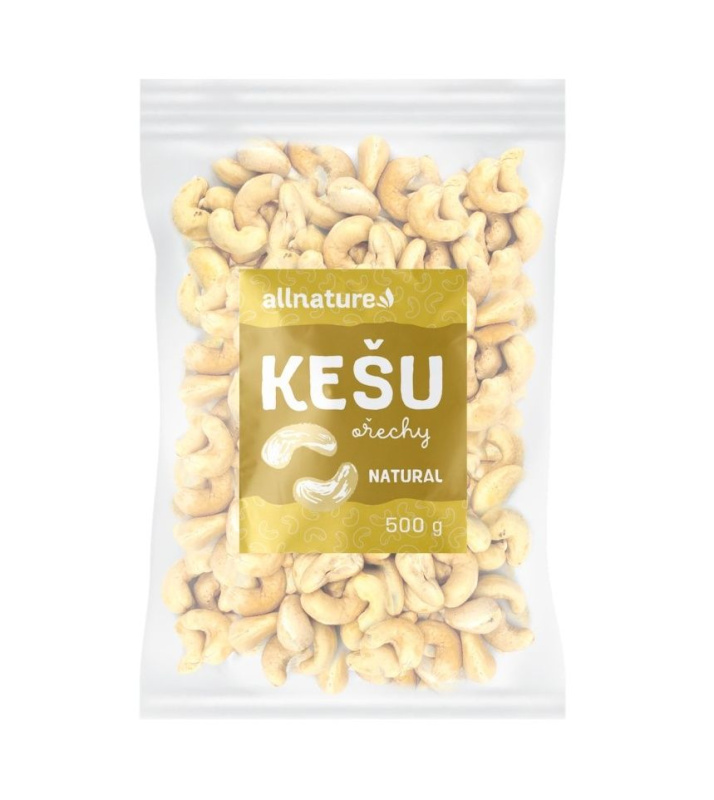 Allnature Kešu jádra, 500 g
