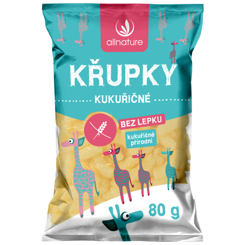 Allnature Kukuřičné křupky, 80 g