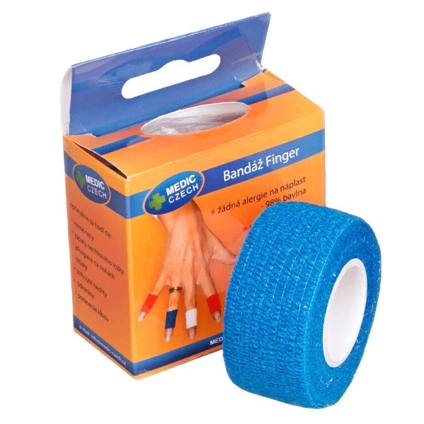 MEDIC CZECH Rychlonáplast elastická modrá 25 mm x 450 cm