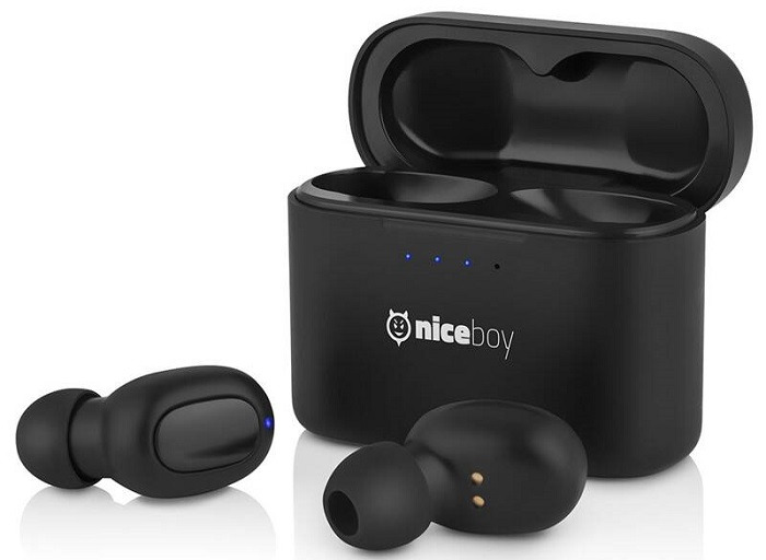Bezdrátová sluchátka Niceboy HIVE Podsie / výdrž 15 hod. / IP54 / černá Varianta: ivi1