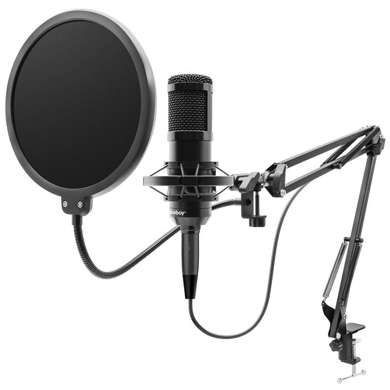 Mikrofon Niceboy VOICE Handle / 20 Hz–20 kHz / 3,5mm jack / USB / černá Varianta: ivi1