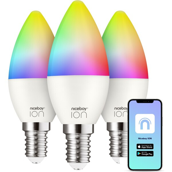 Niceboy ION SmartBulb RGB E14 6W triple pack