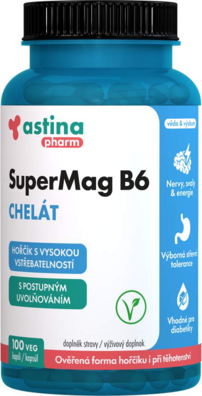 Astina SuperMag B6 chelát 100 kapslí