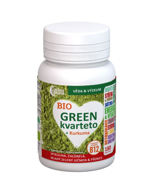 ASTINA Green kvarteto s kurkumou 180 tablet