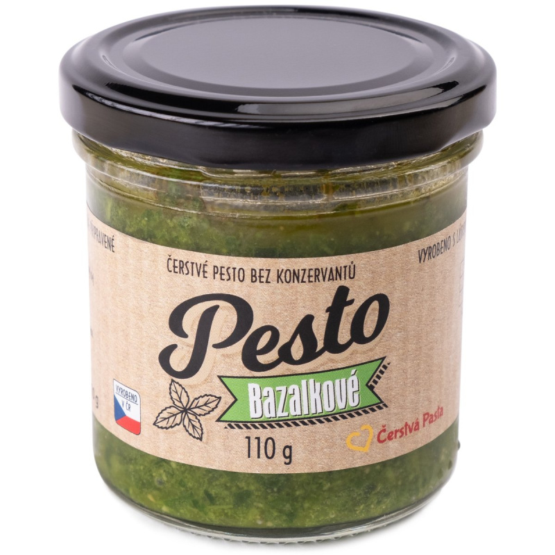 Čerstvá pasta Pesto Bazalkové