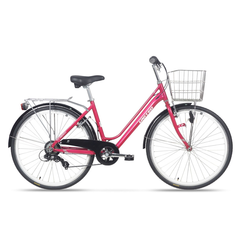 Městské kolo United City 26" - model 2026 17" (155-175 cm) červená