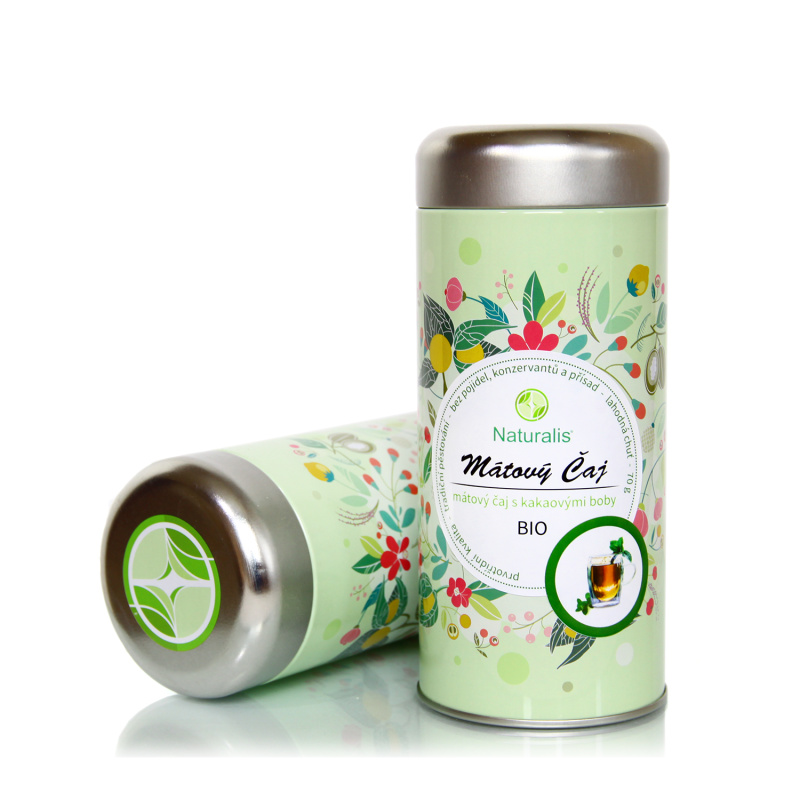 Naturalis Mátový čaj s kakaovými boby BIO 70 g