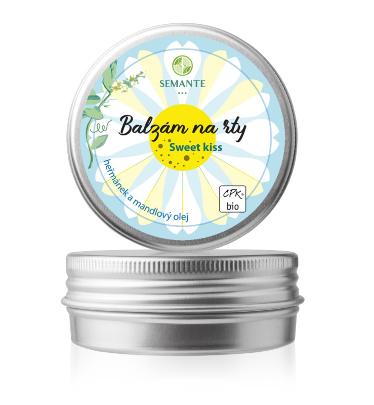 Semante Ochranný balzám na rty s heřmánkem Sweet kiss BIO, 30ml