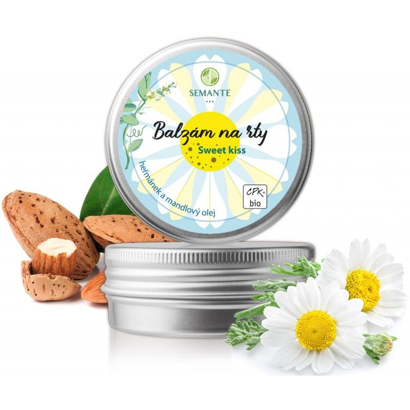 Semante Ochranný balzám na rty s heřmánkem Sweet kiss BIO, 30ml