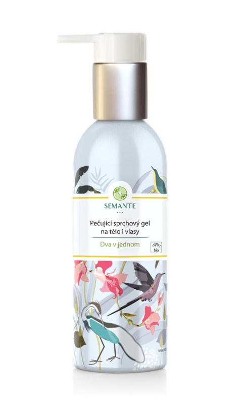 Semante Pečující sprchový gel na tělo i vlasy Dva v jednom BIO, 200ml
