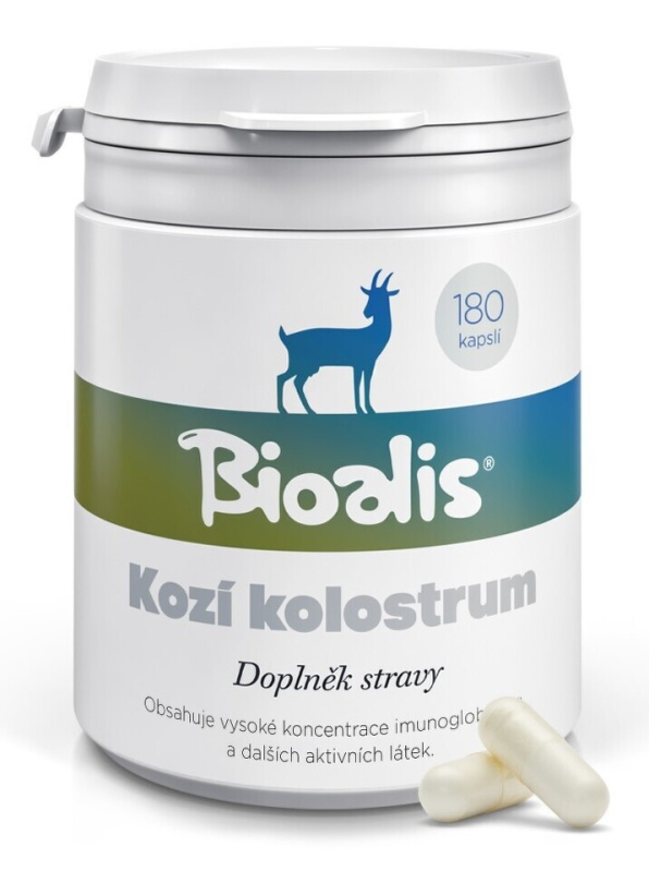 BIOALIS Tobolky s kozím kolostrem, 180 tobolek
