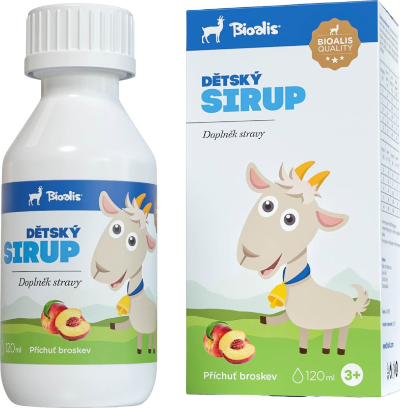BIOALIS Dětský sirup s kolostrem, 120 ml
