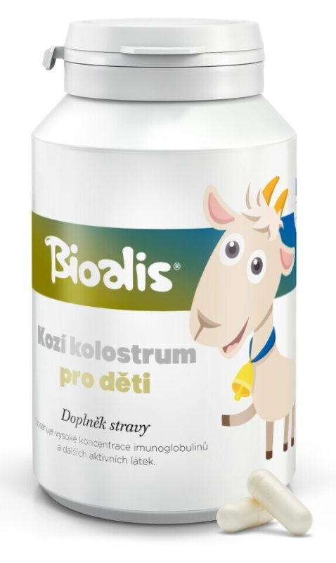 BIOALIS Kozí kolostrum pro děti, 140 kapslí