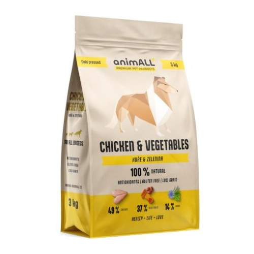 animALL Chicken&Vegetables granule pro psy 3 kg