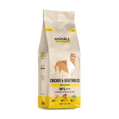 animALL Chicken&Vegetables granule pro psy 12 kg