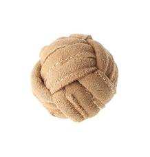 Hračka pes animALL Kožený míč kůže, natural L 10cm 1ks