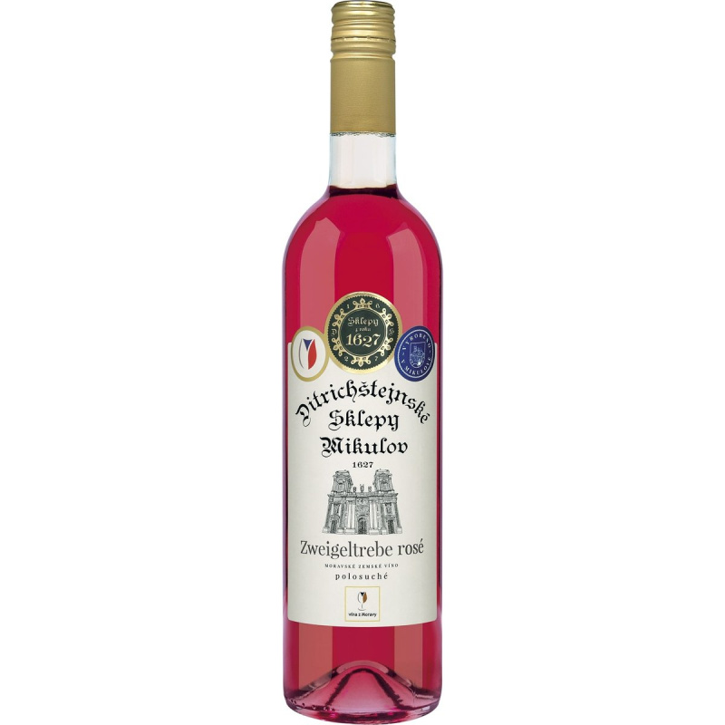 Ditrichštejnské sklepy Mikulov Zweigeltrebe rosé Moravské zemské víno