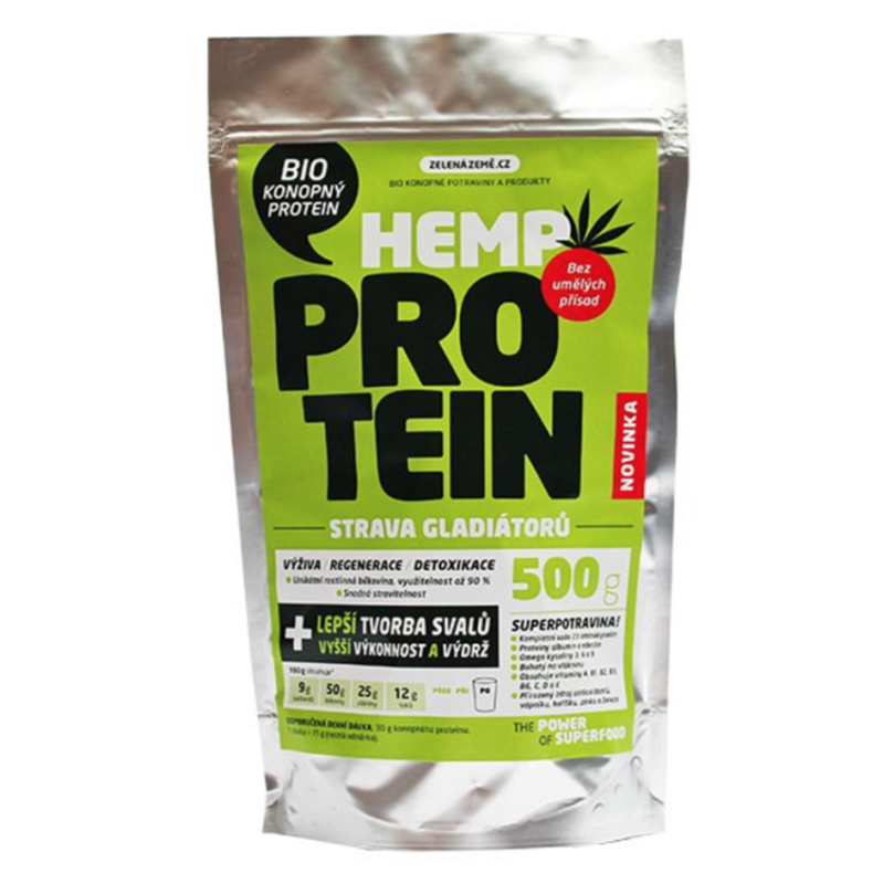 Zelená Země Konopný protein BIO 500 g