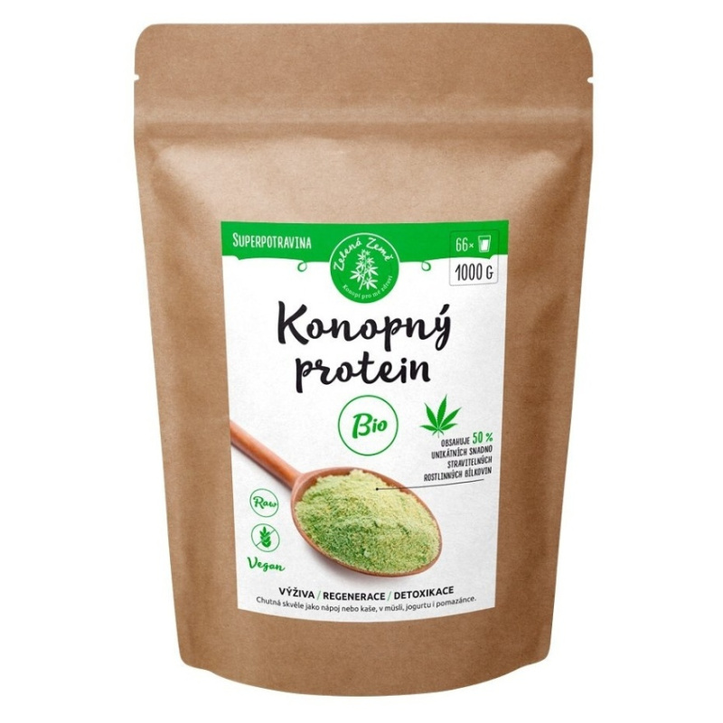 Zelená Země Konopný protein BIO 1 kg
