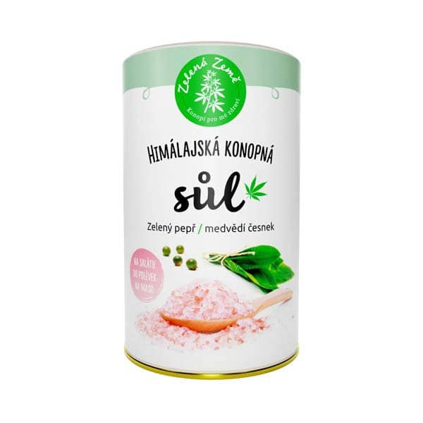 Zelená Země Konopná sůl pepř a medvědí česnek 165g