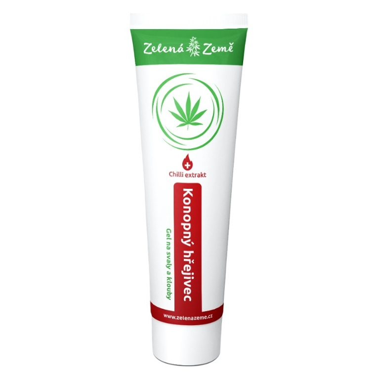 Zelená Země Konopný hřejivec hřejivé konopné mazání 100 ml