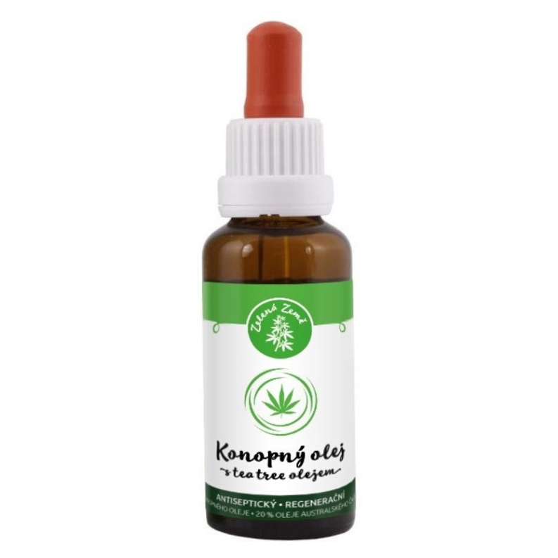 Zelená Země Konopný  tea tree olej 30 ml