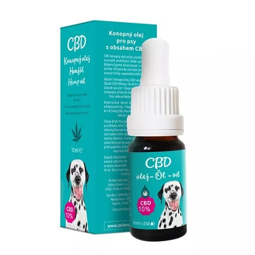 Zelená Země CBD olej pro zvířata 10ml 10%