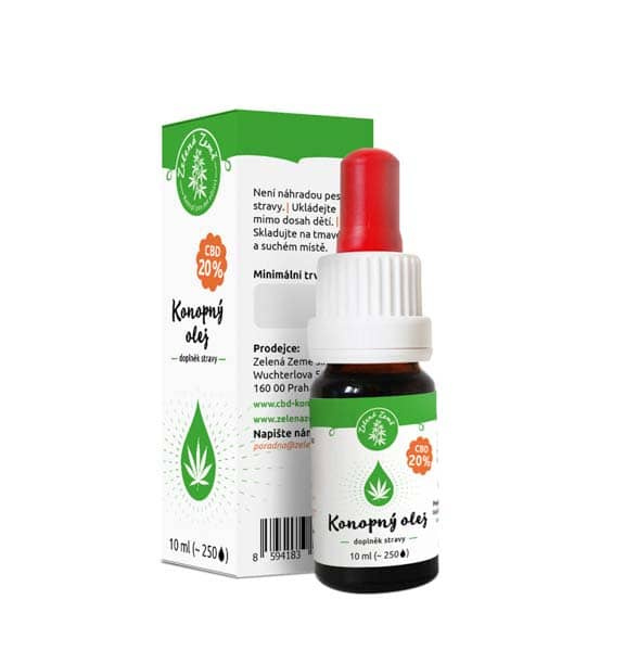 Zelená Země CBD olej 20%, 10 ml