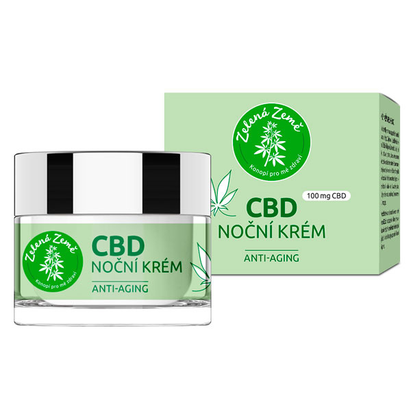 Zelená Země CBD noční krém, 50 ml