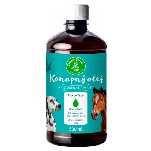 Konopný olej pro zvířata  500ml