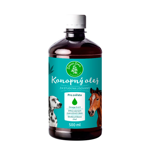 Konopný olej pro zvířata  500ml