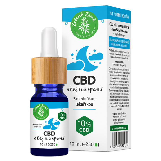 CBD kapky na spaní, 10%, 10 ml