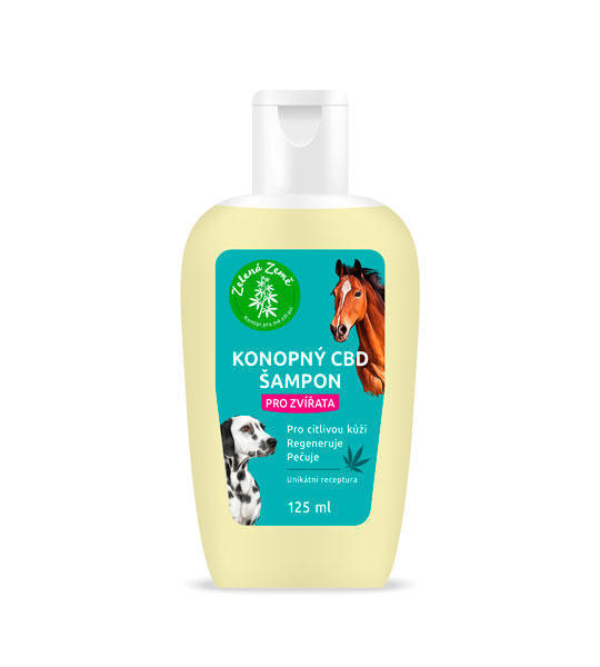 Zelená Země CBD šampon pro zvířata 125 ml
