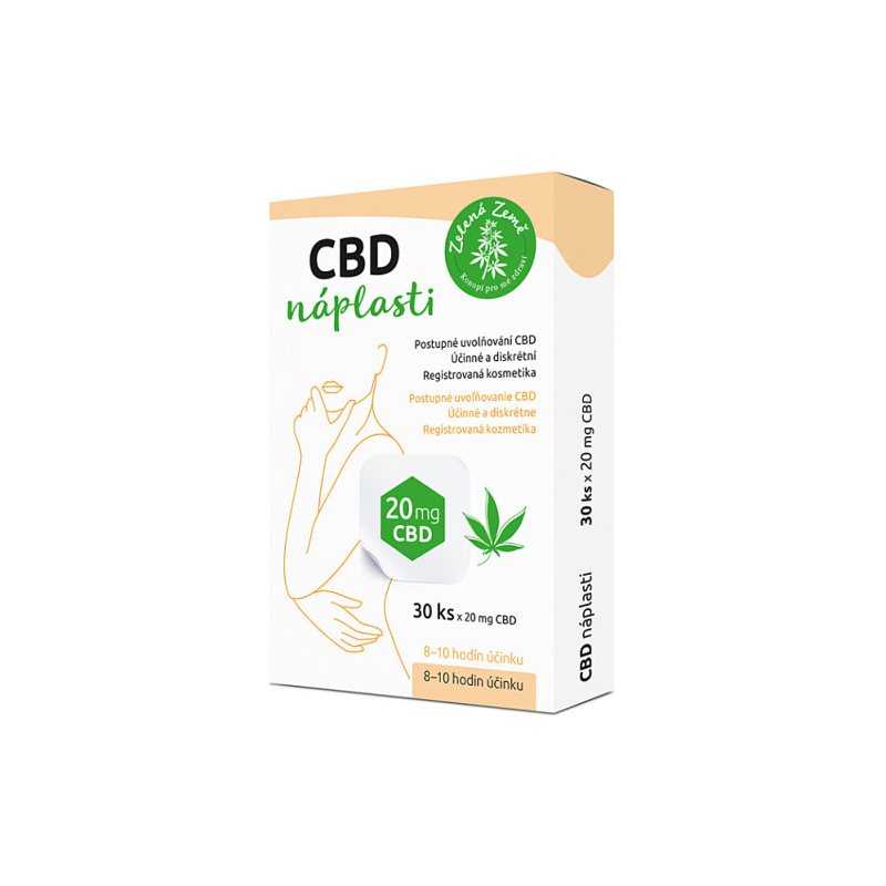 Zelená Země CBD náplasti 30 ks