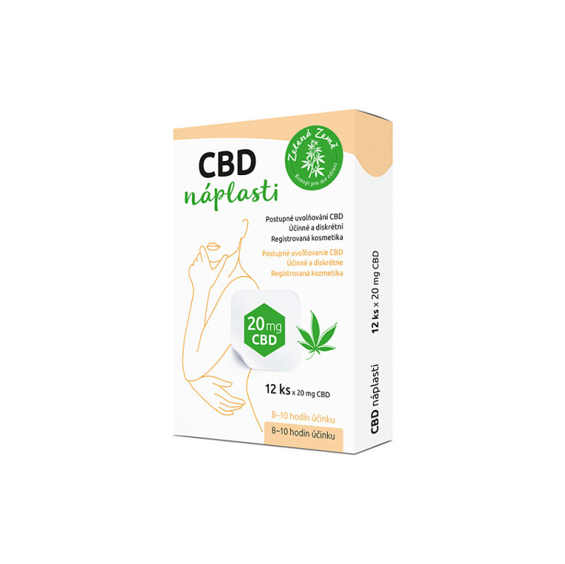 Zelená Země CBD náplasti 12 ks