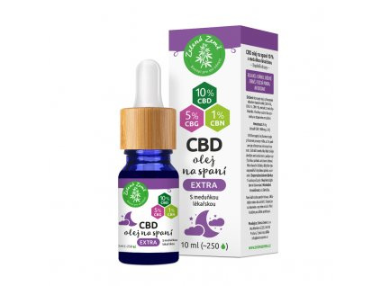 Zelená Země CBD kapky na spaní EXTRA, 10%, 10 ml