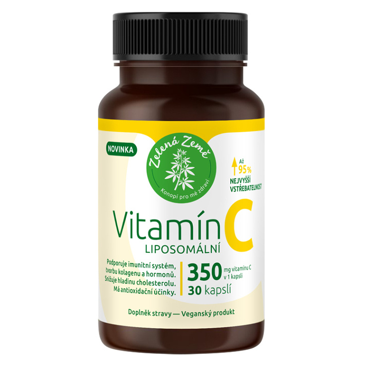 Zelená Země Vitamín C liposomální, 30 ks
