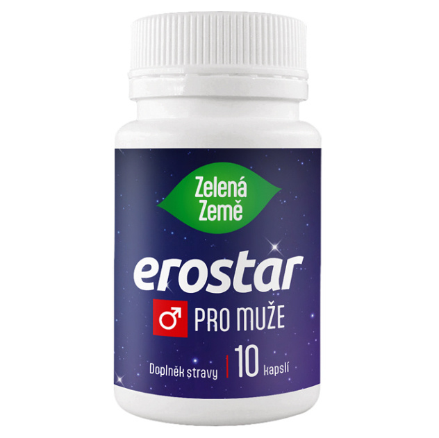 Zelená Země Erostar pro muže, 10 kapslí