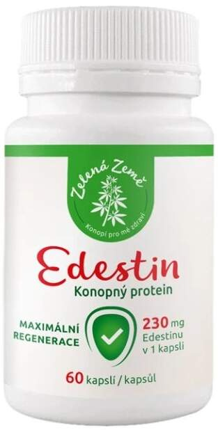 Zelená Země Edestin kapsle, 60 ks