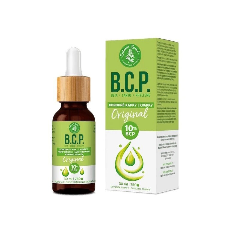 ZELENÁ ZEMĚ C.B.D. Konopné kapky s BCP Original 30 ml